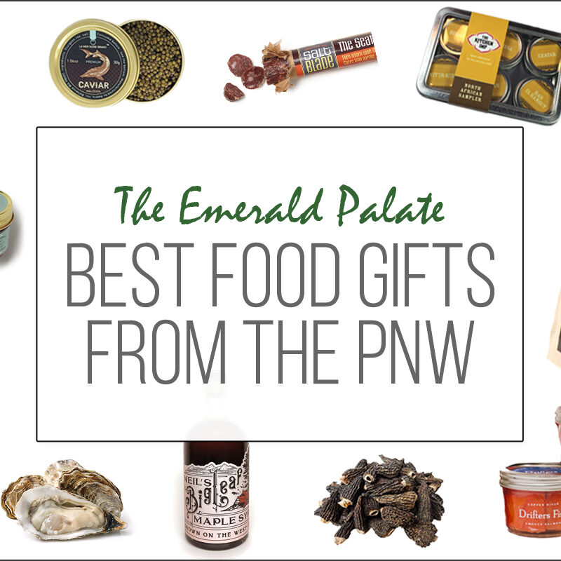 Collection of the best Pacific Northwest food gifts, including items made in Washington and Oregon gifts