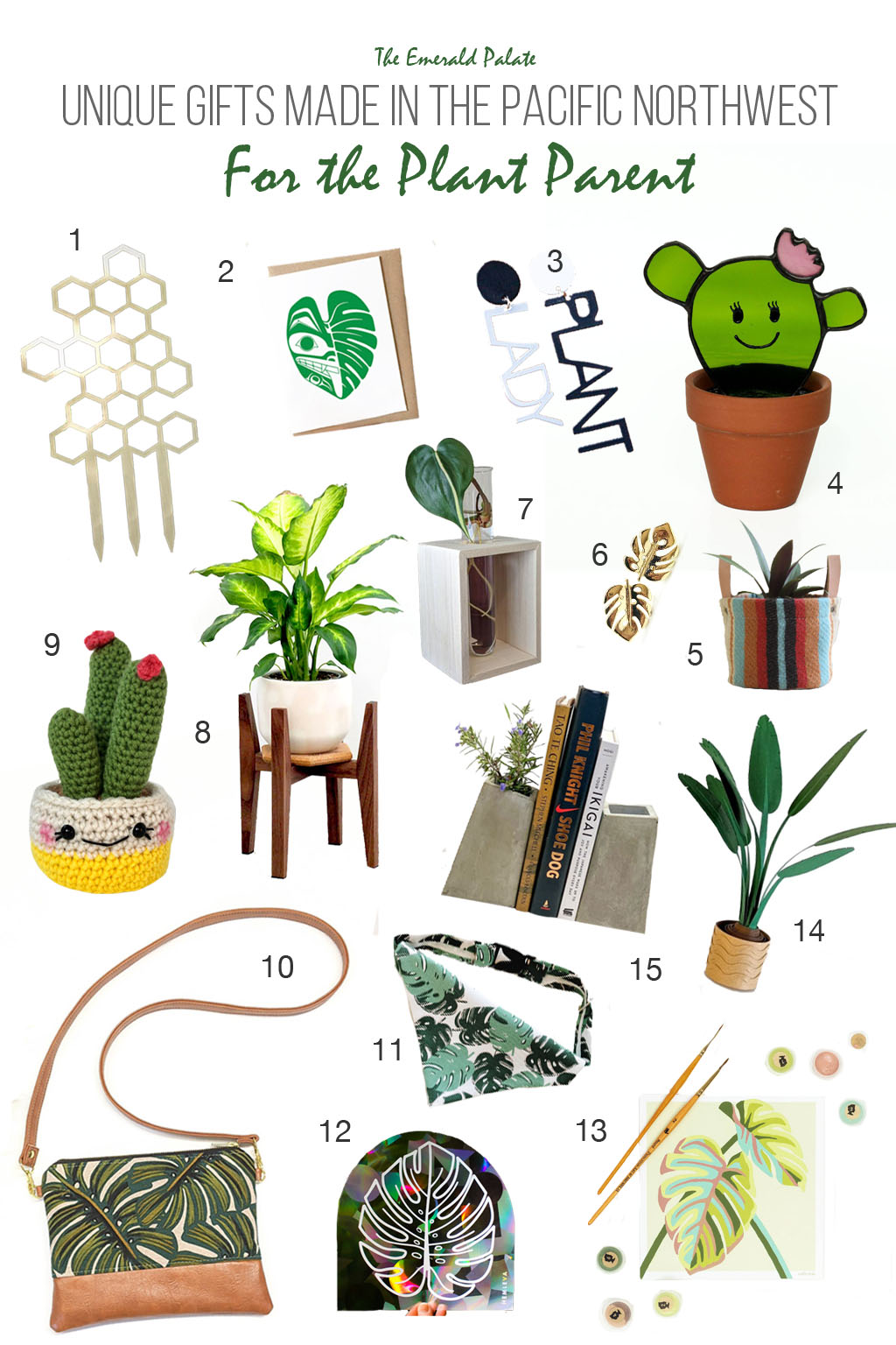 A collection of Pacific Northwest gifts for the plant parent