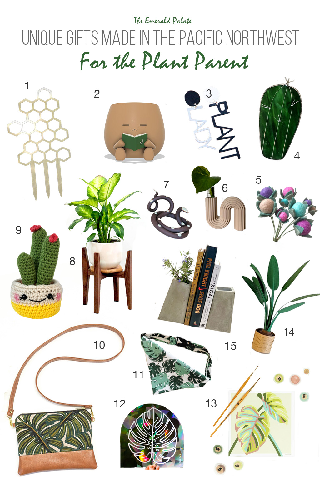 A collection of Pacific Northwest gifts for the plant parent