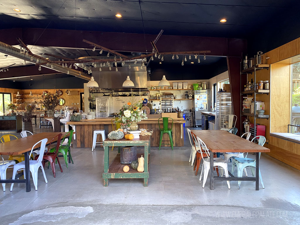 inside Hiyu Farms tasting room, one of the best Columbia River Gorge wineries