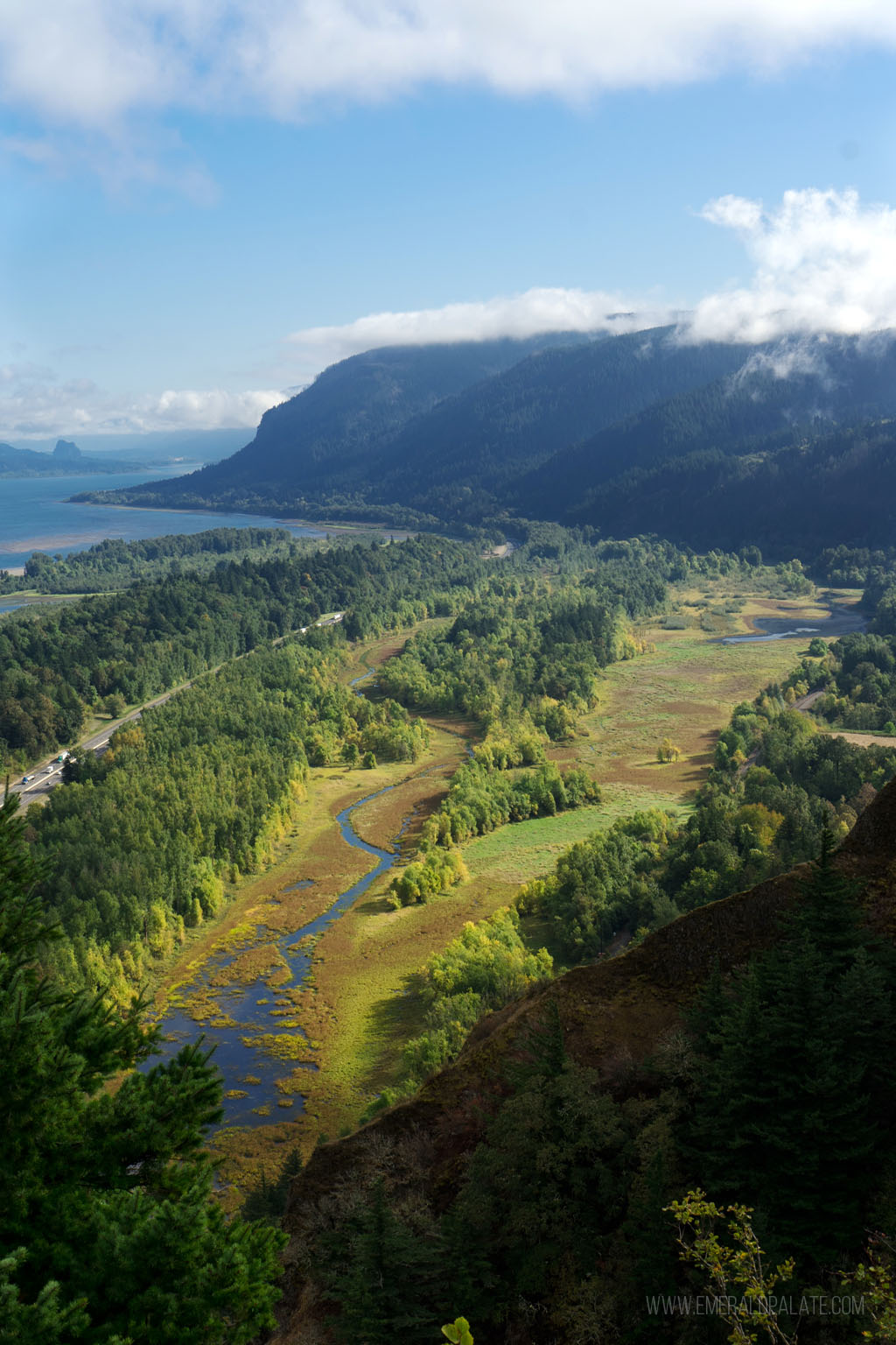 view of Columbia River Gorge landscape