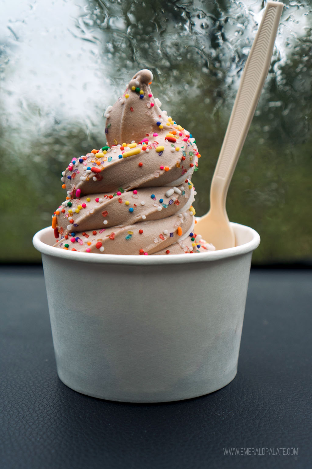 soft serve ice cream with sprinkles