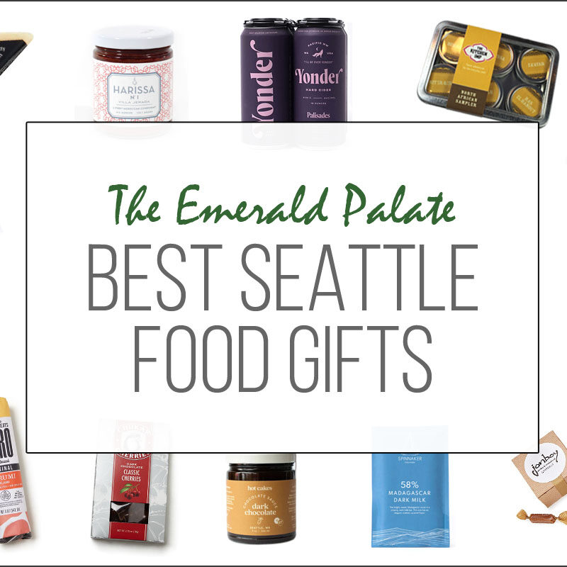 collage of the best food gifts from Seattle