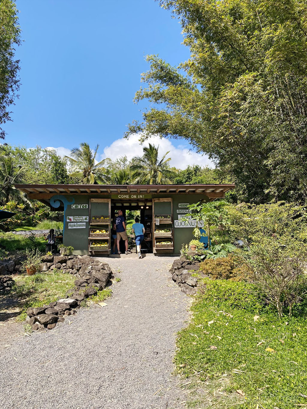 farm stand on the Road to Hana