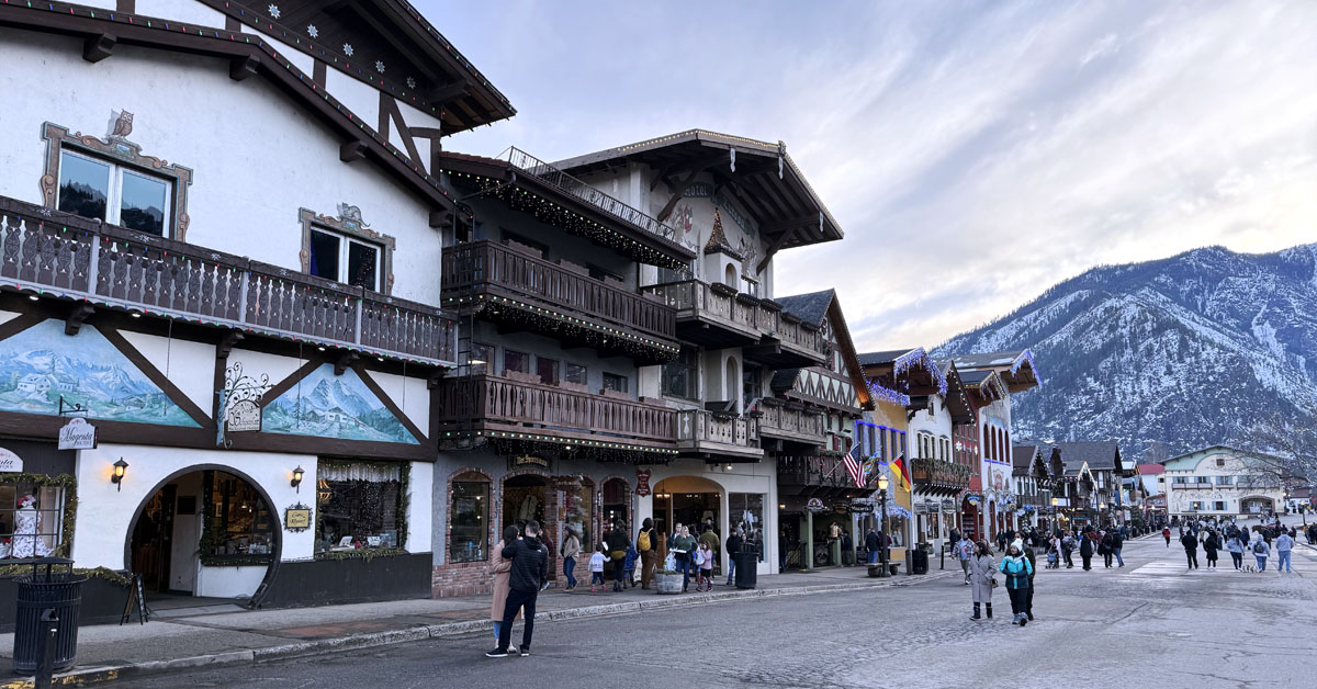 downtown Leavenworth downtown Leavenworth where some of the best wineries can be found