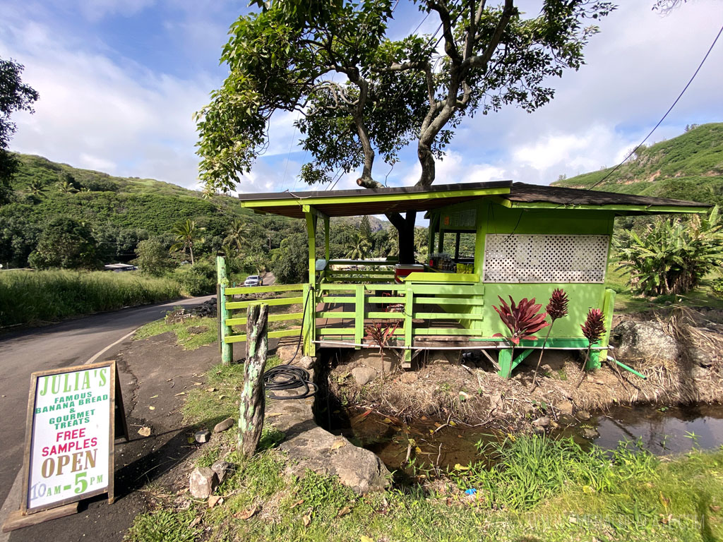 Julia's Best Banana Bread stand