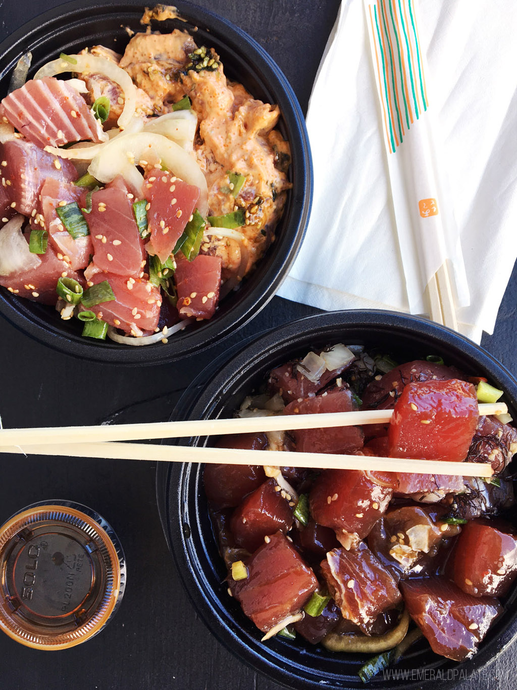 two bowls of poke from Where Do the Locals Eat in Maui