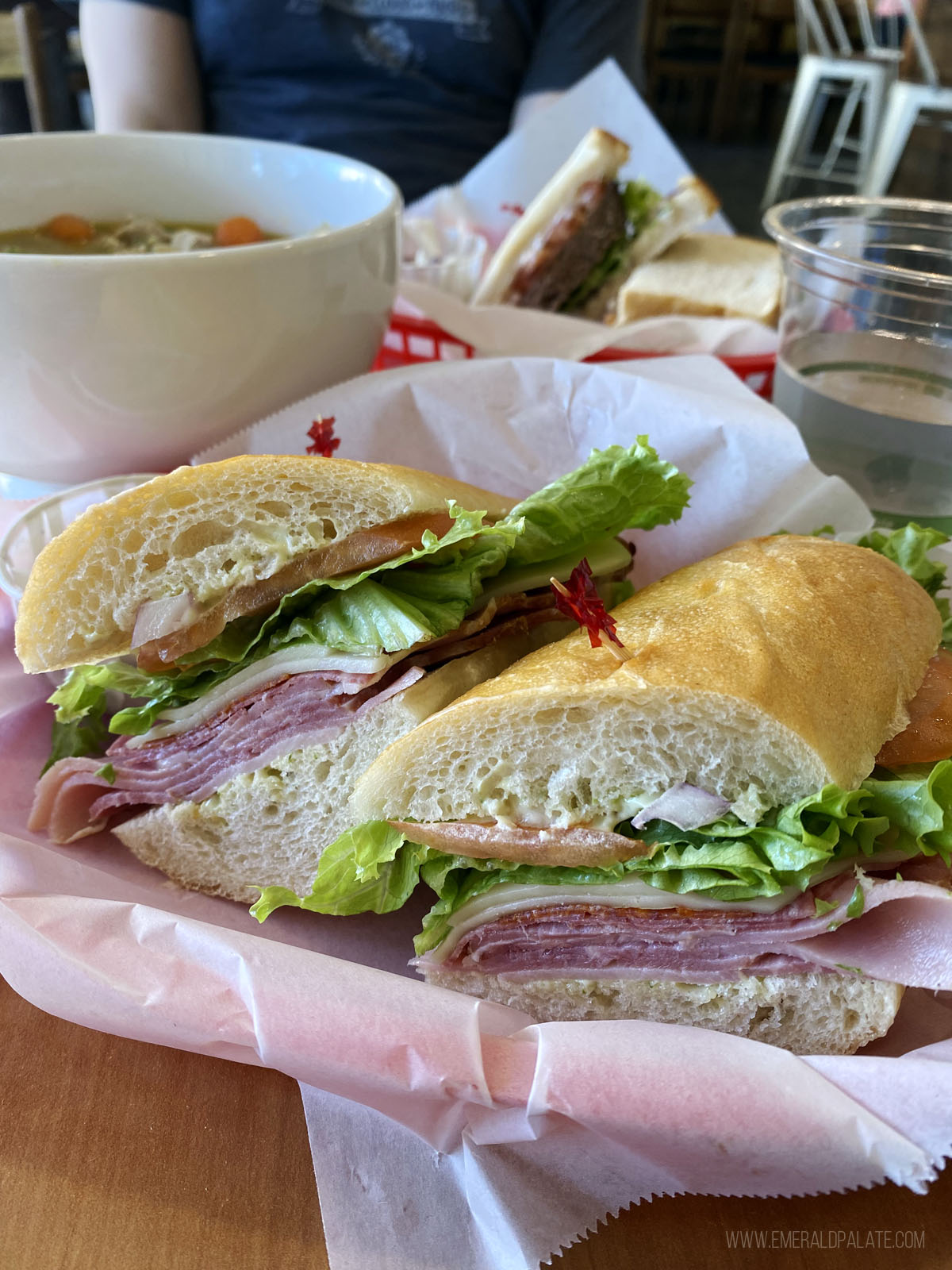 sandwich from a deli that's frequented by Maui locals