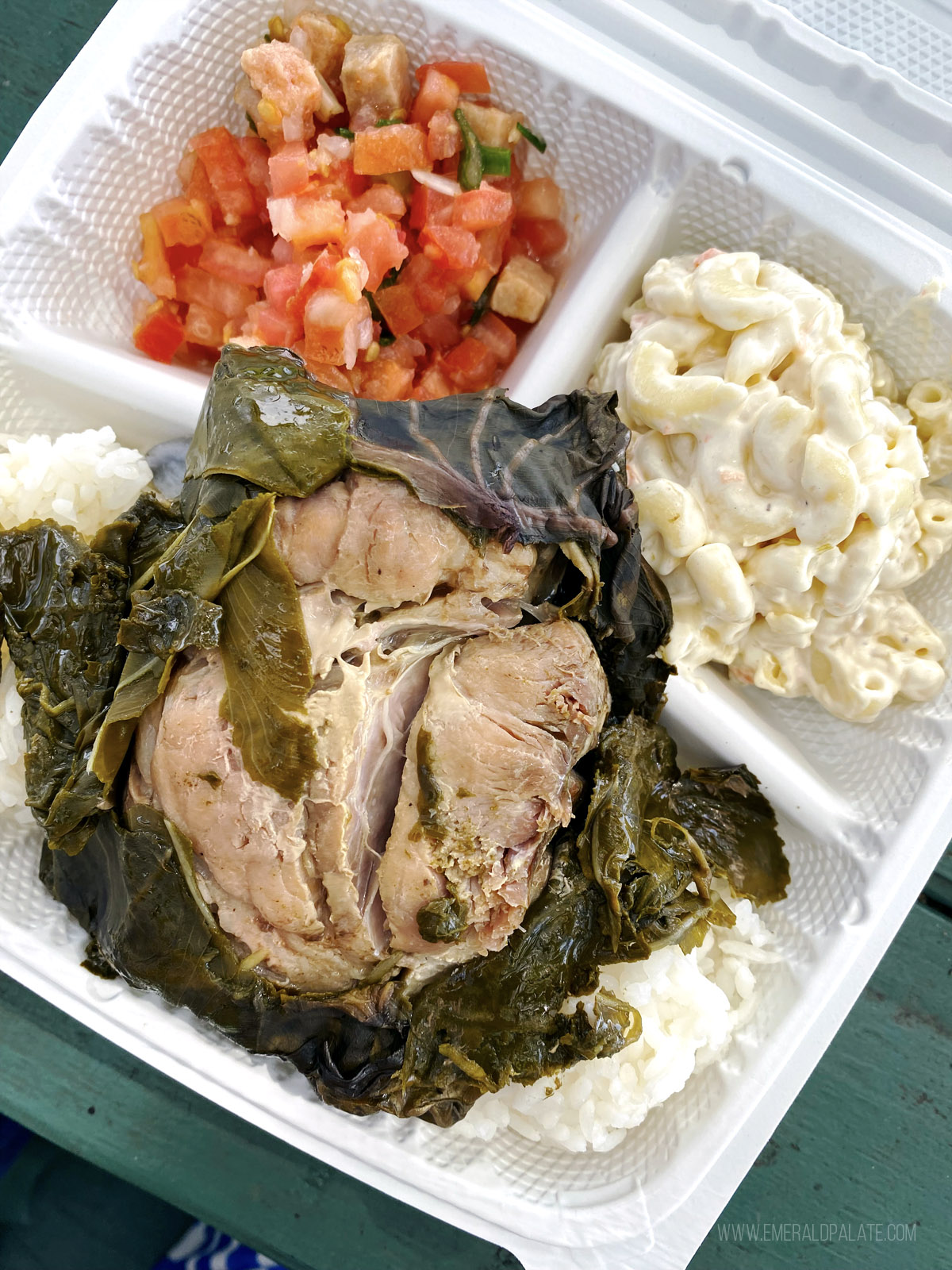 pork laulau Hawaiian plate lunch