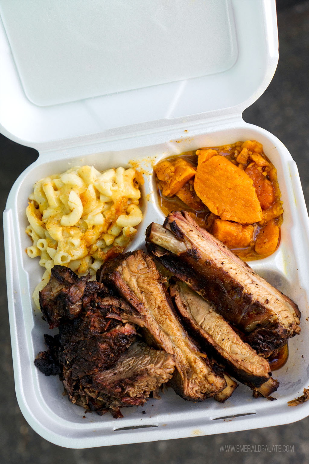plate of barbecue from a Seattle Black-owned restaurant