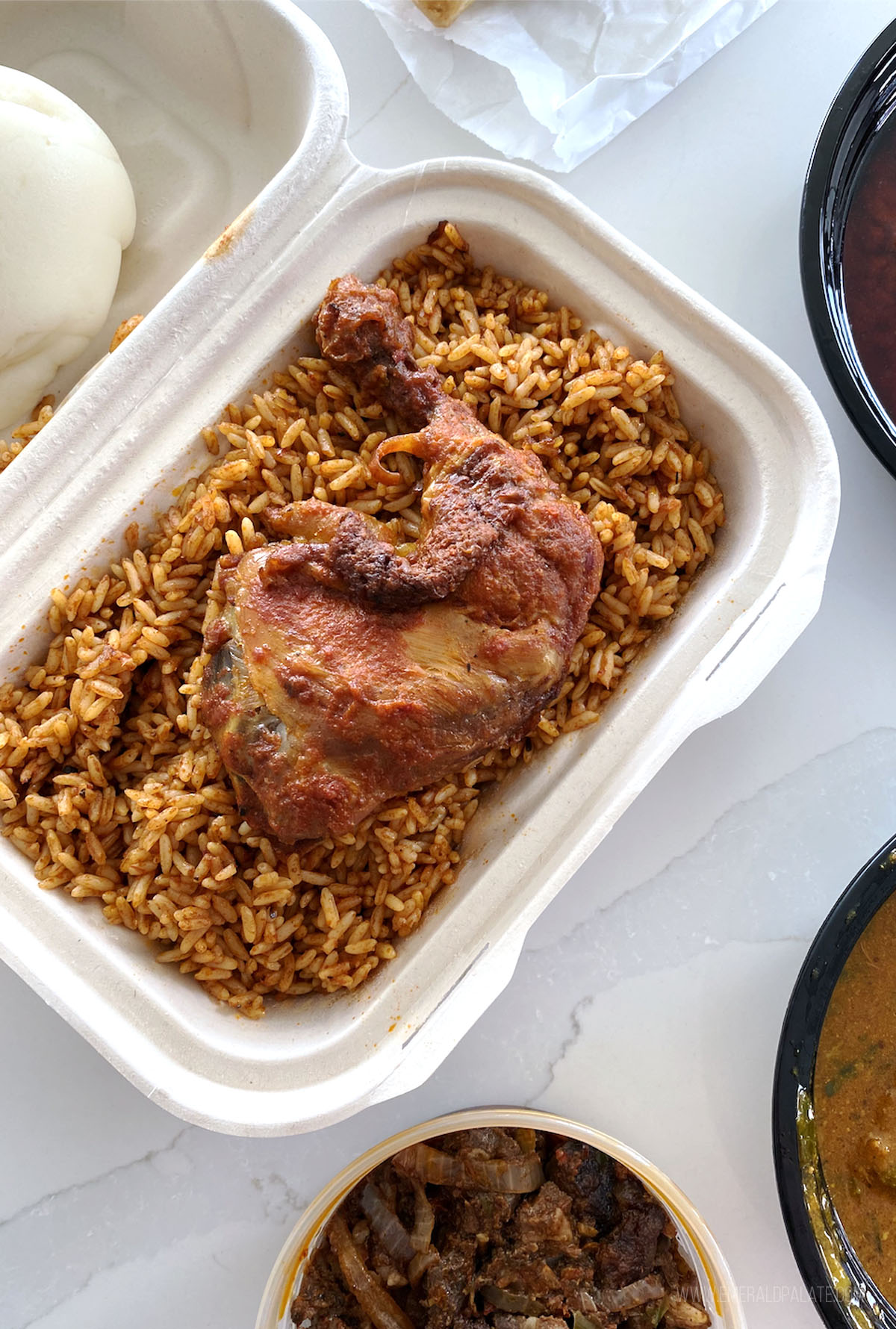 chicken and jollof rice