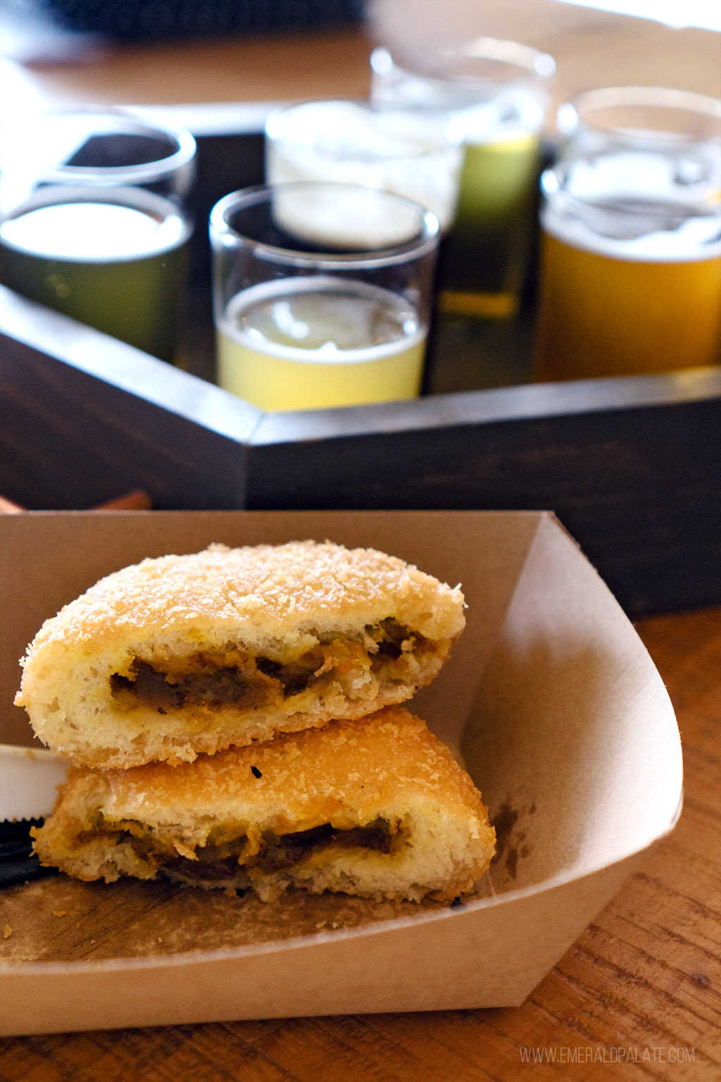 Japanese pastry and beer sampler from a Black-owned Seattle restaurant