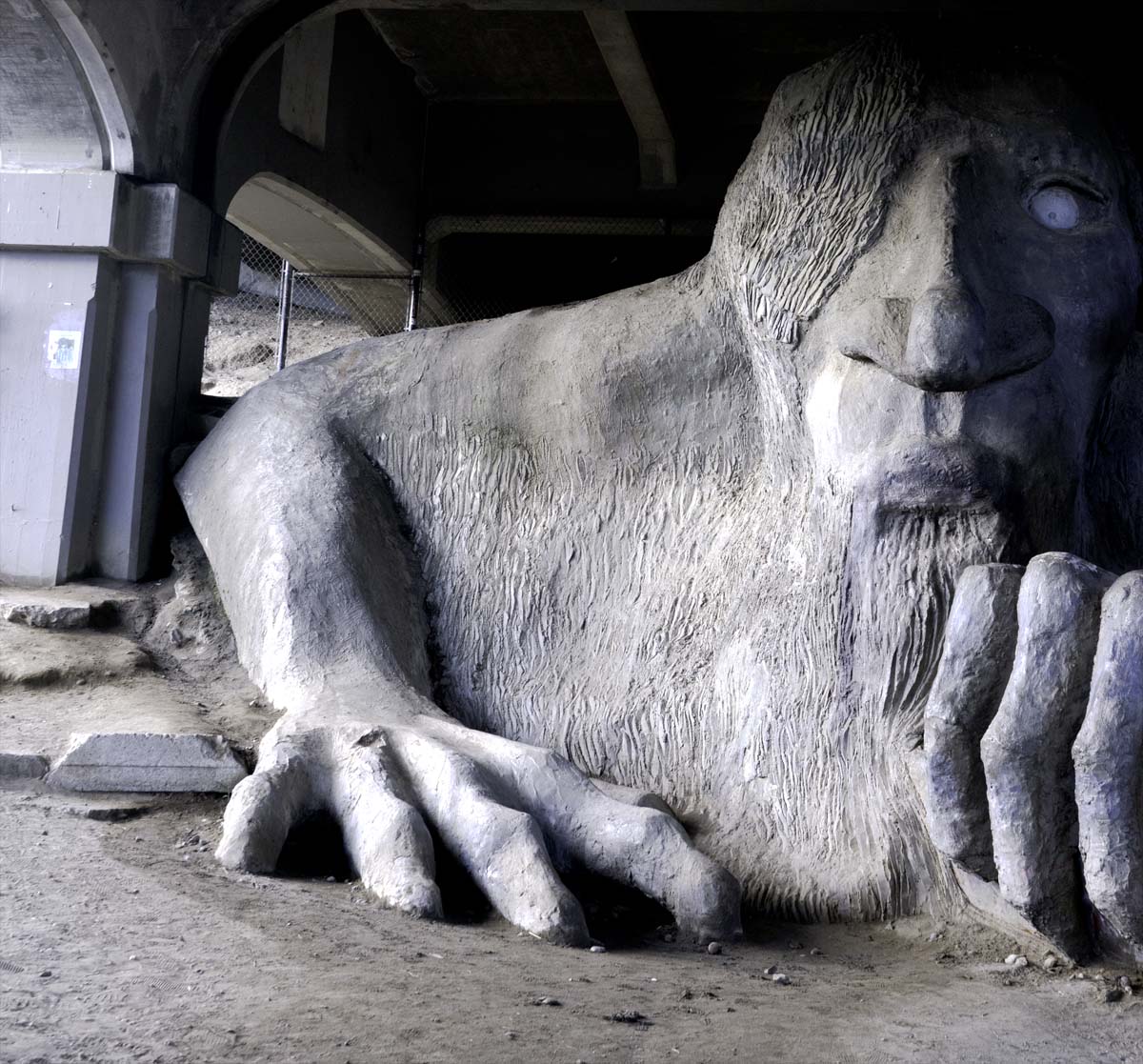 Fremont Troll sculpture in one of the coolest neighborhoods in Seattle