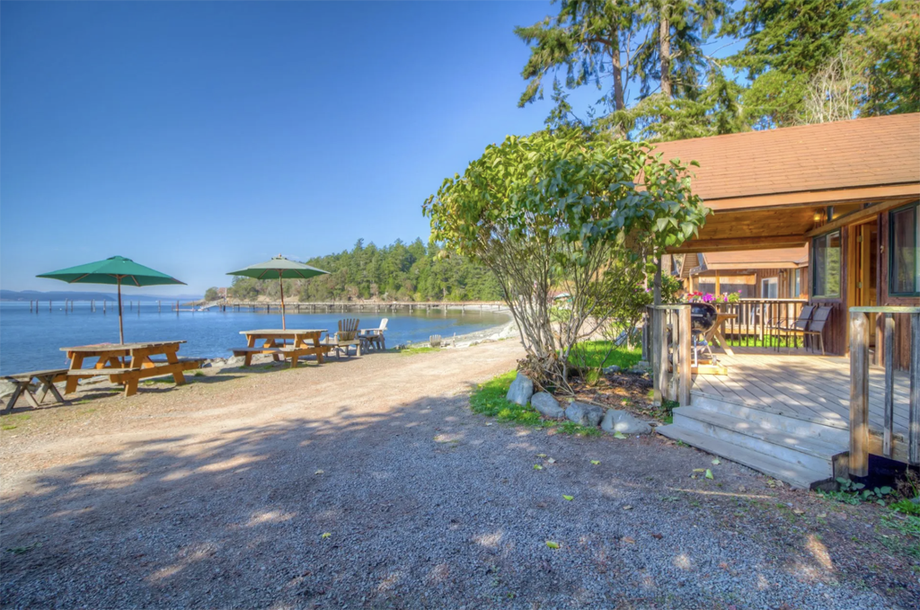 cabin on the beach on Orcas Island