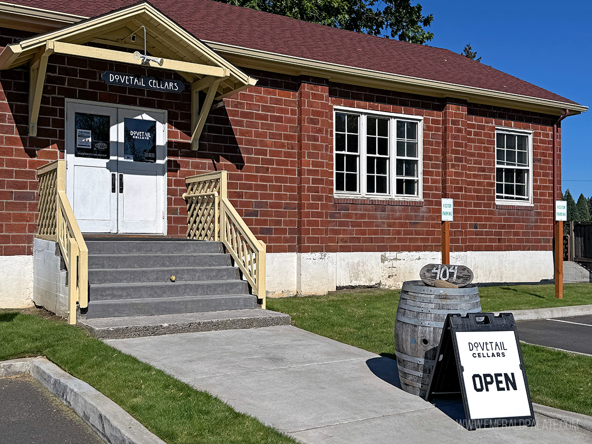 exterior of a wine tasting room in Vancouver