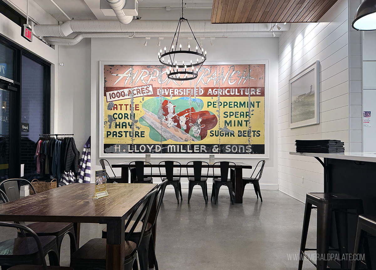 inside a wine tasting room in Vancouver WA