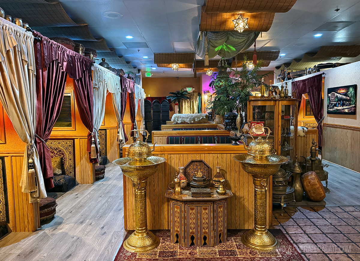 inside Petra House Middle Eastern restaurant in Vancouver WA
