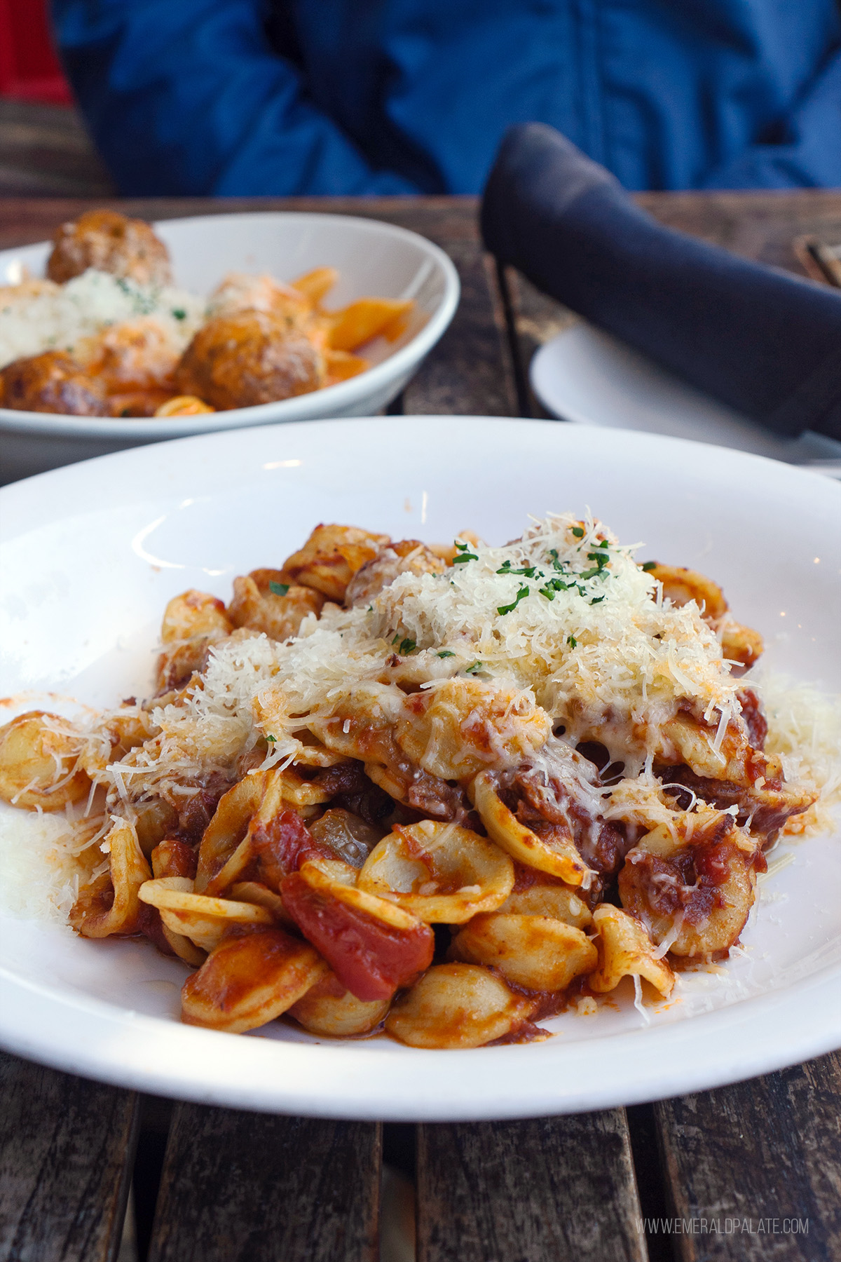 pasta from a Vancouver, WA restaurant
