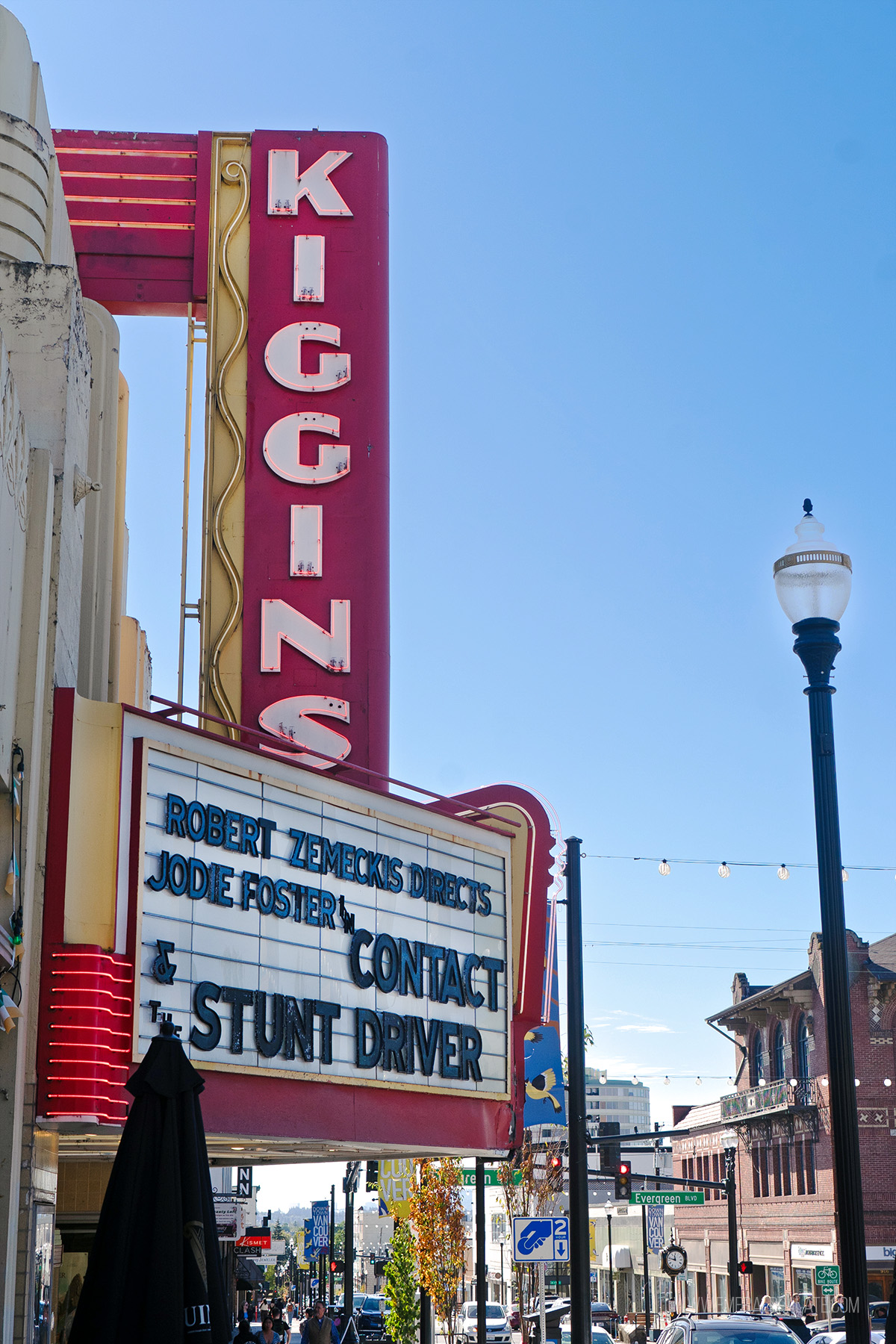 historic movie theater sign