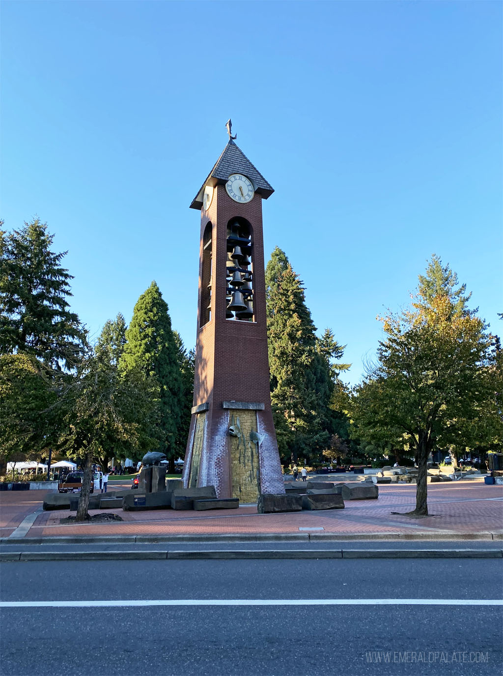 belltower in Esther Short Park, one of the best things to do in Vancouver WA