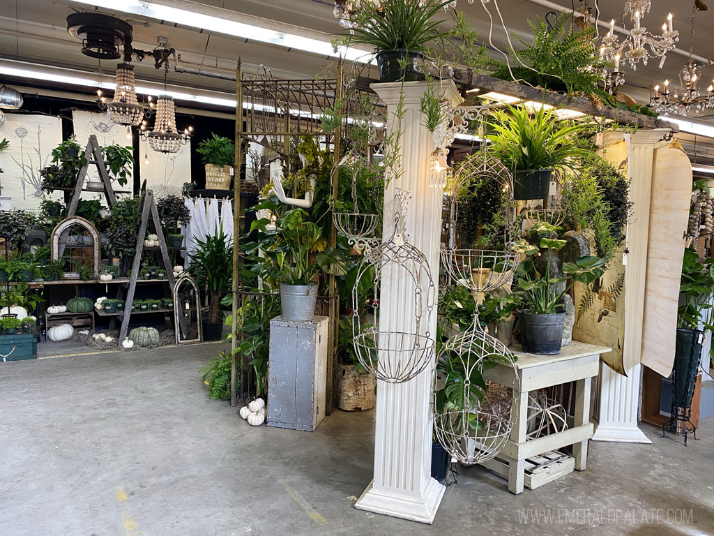 Monticello Antique Mall, one of the best antique shops in Portland for outdoor decor
