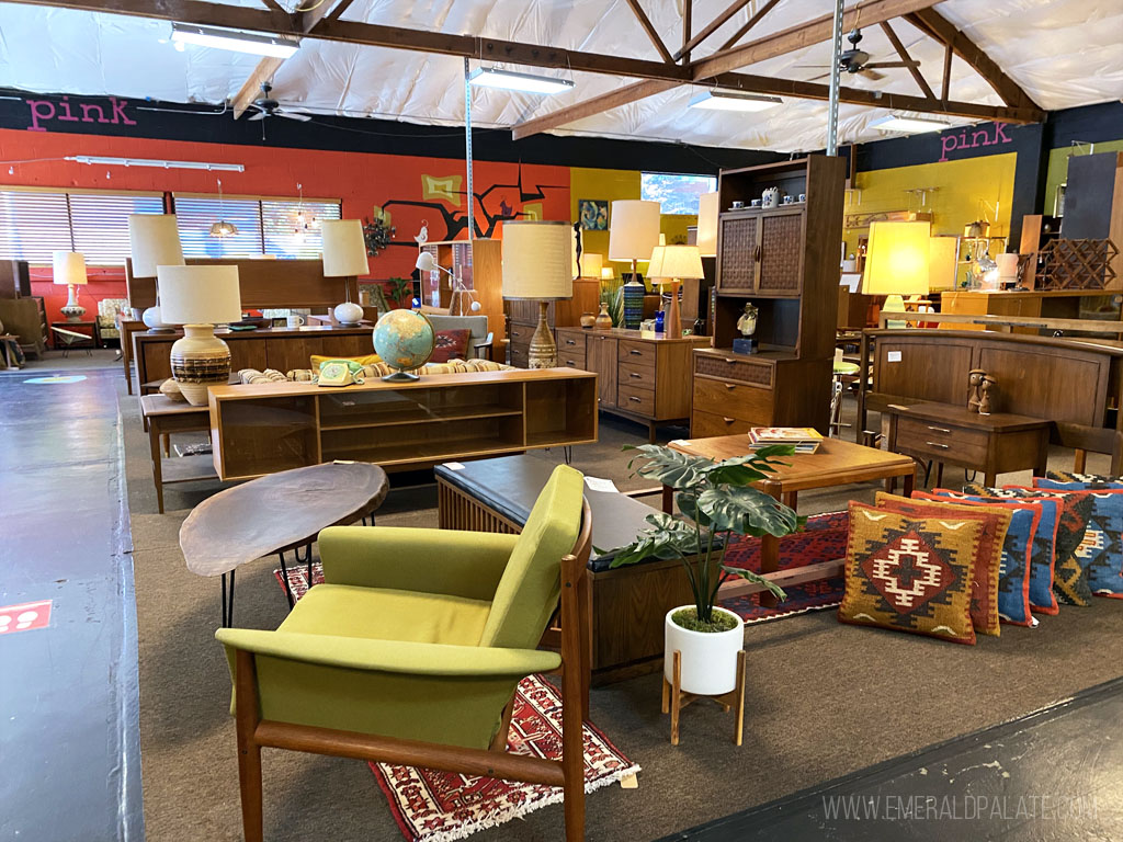Vintage Pink, one of the best antique shops in PDX for mid century modern furniture and decor