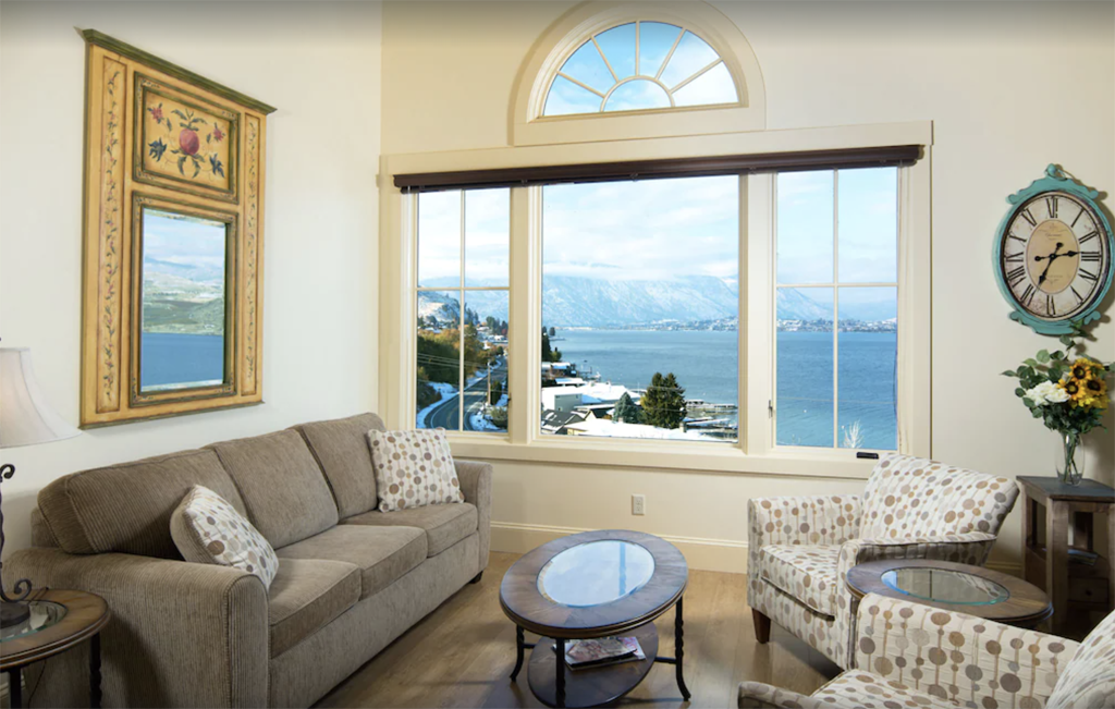 inside a winery vacation rental, one of the best places to stay in Lake Chelan