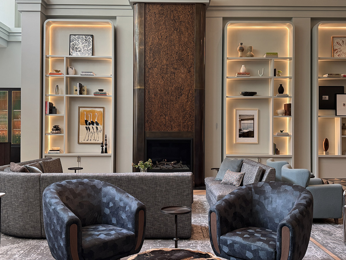 lobby of Kimpton Monaco, a dog friendly Seattle hotel