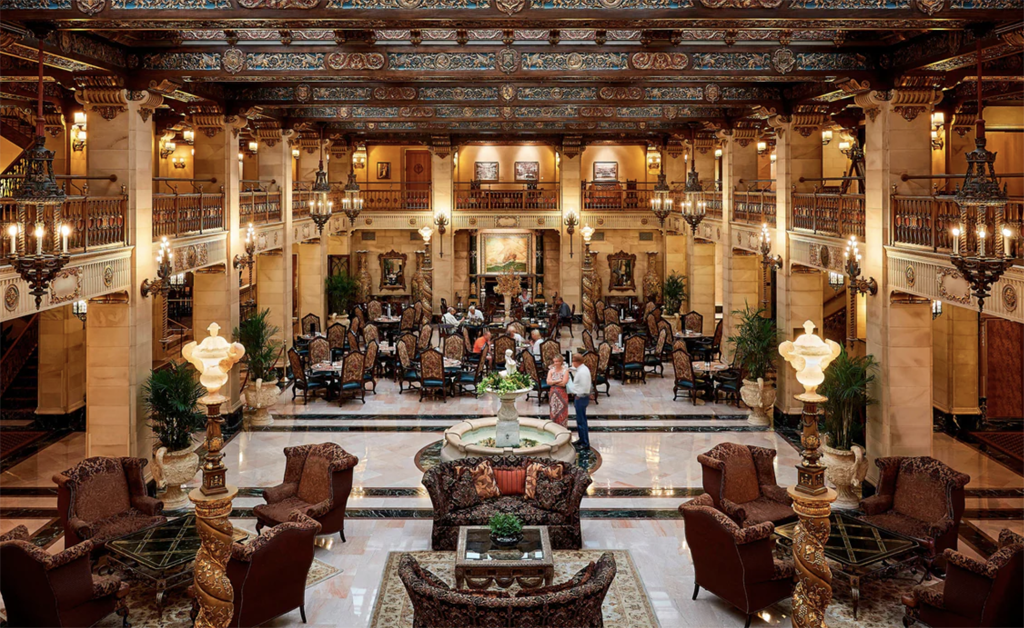 historic lobby of a dog-friendly WA hotel