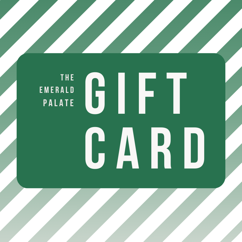 The Emerald Palate gift card for travel planning services and self-guided Seattle food tours