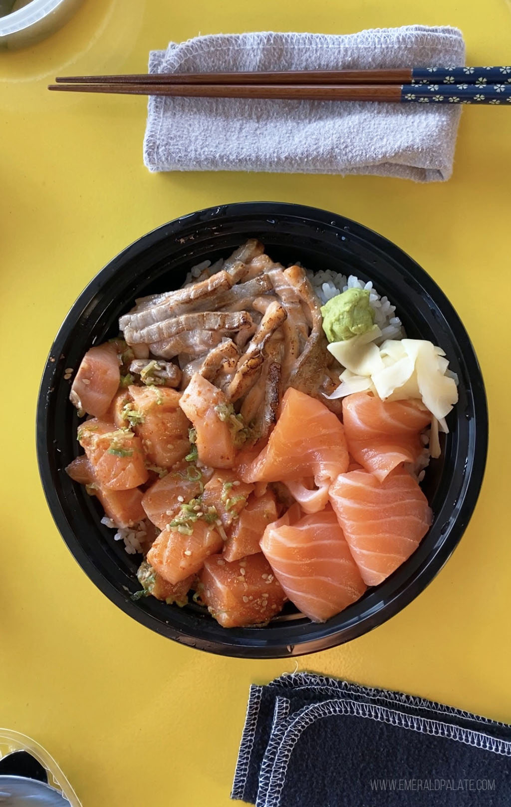 salmon sushi bowl