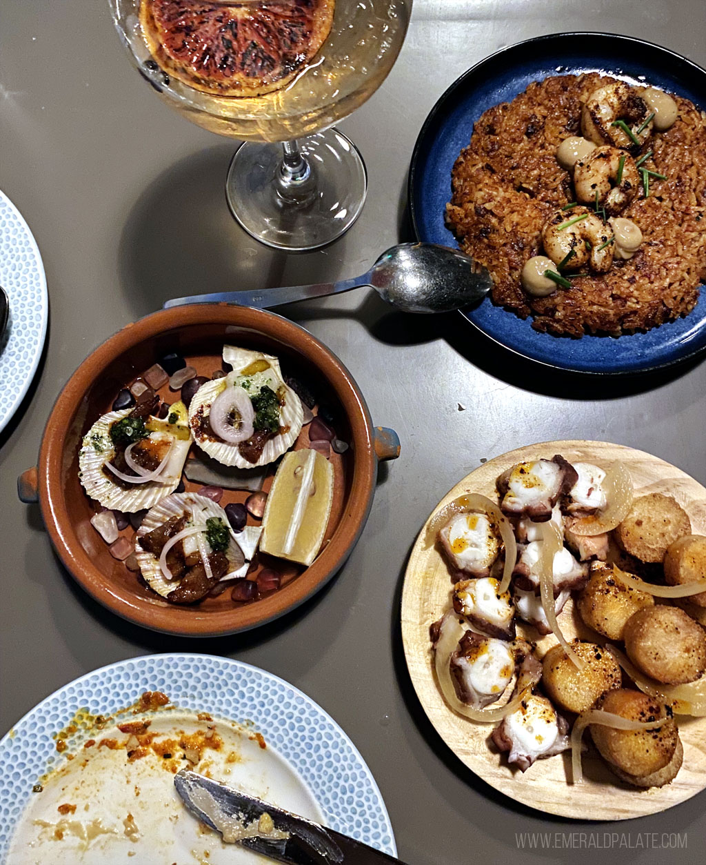 table of tapas from a Cap Hill restaurant