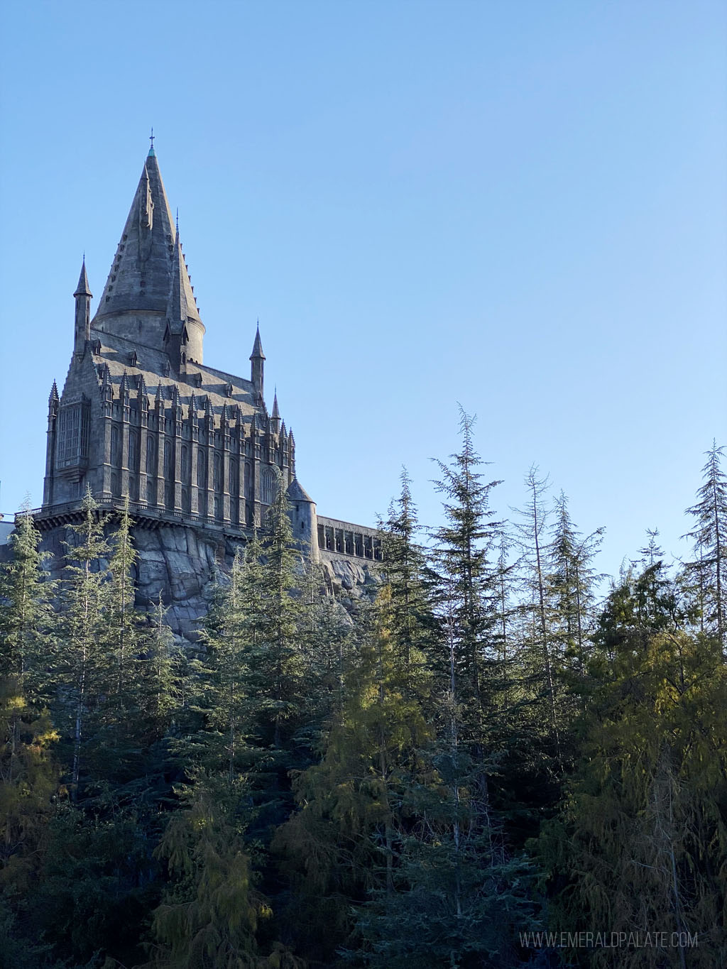 Hogwarts from the Harry Potter attraction, a must visit during a 4 day Los Angeles itinerary