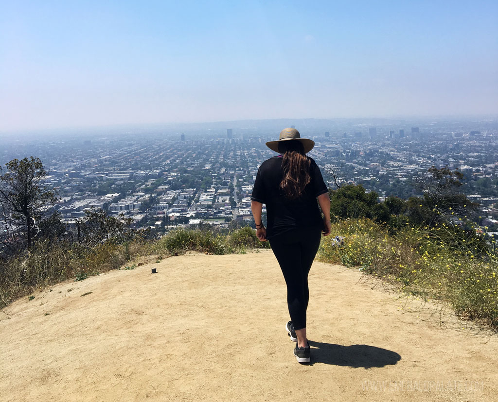 person hiking at Runyon Canyon, a must visit during your 4 day Los Angeles itinerary