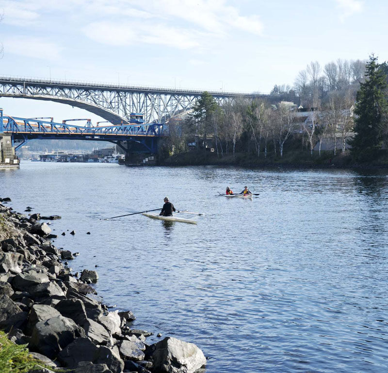 view of the water with kayakers, , one of the top things to do in Fremont, Seattle