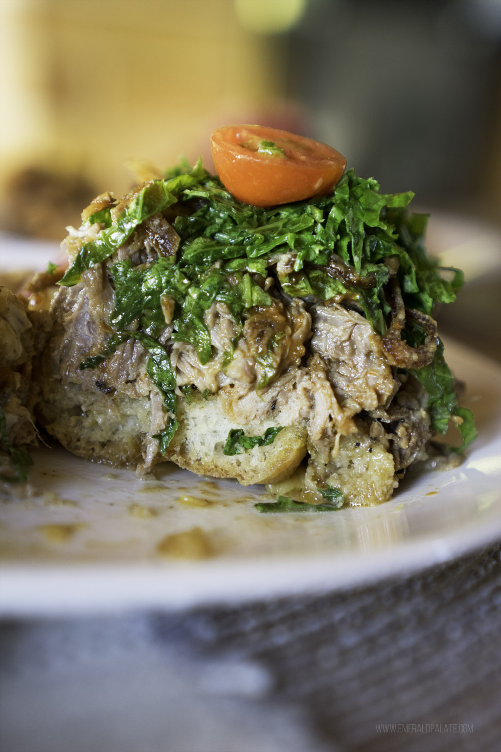 pork verde sandwich from one of the best Seattle Fremont restaurants