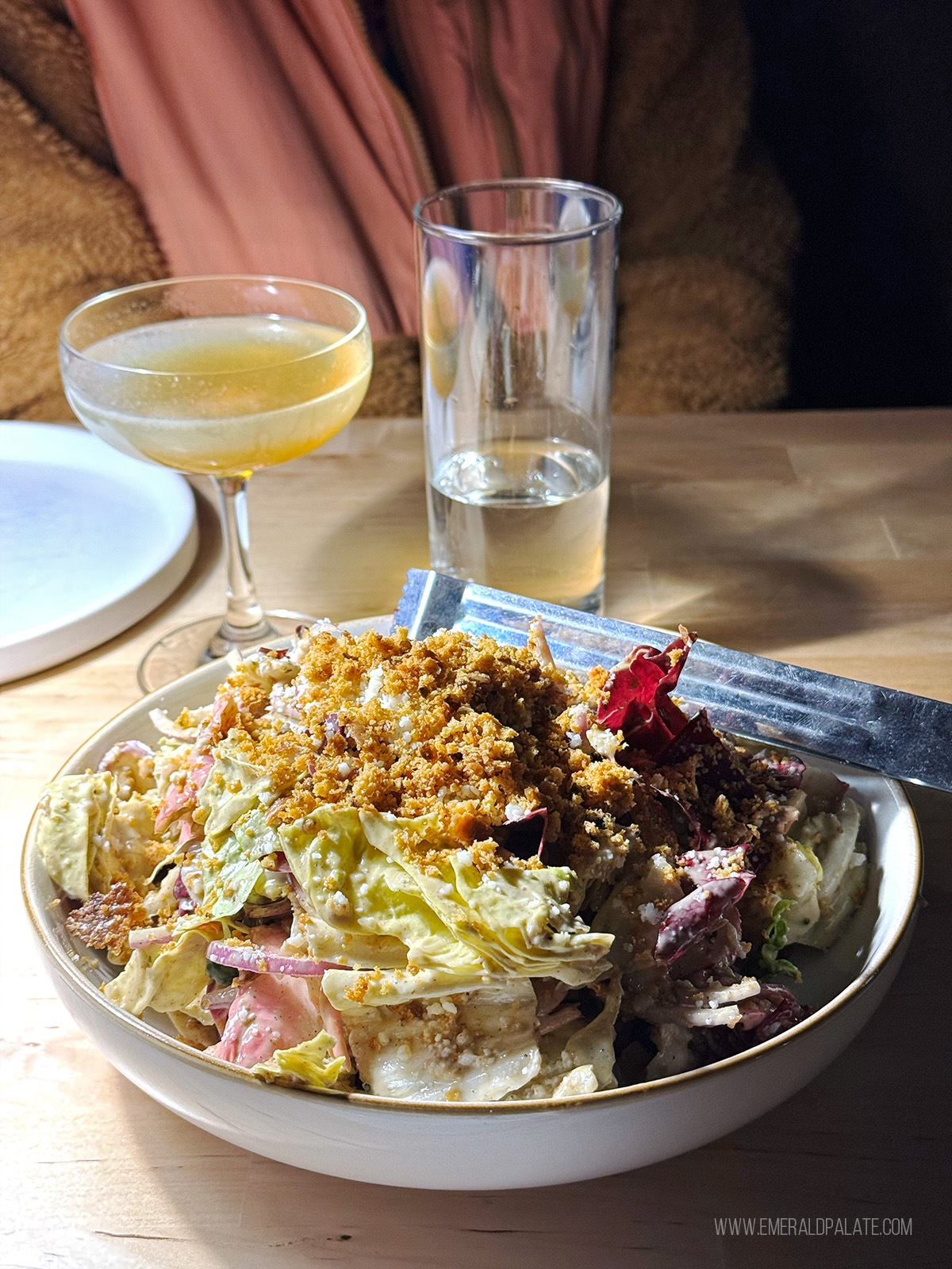 chicory Caesar, one of the best salads in Seattle