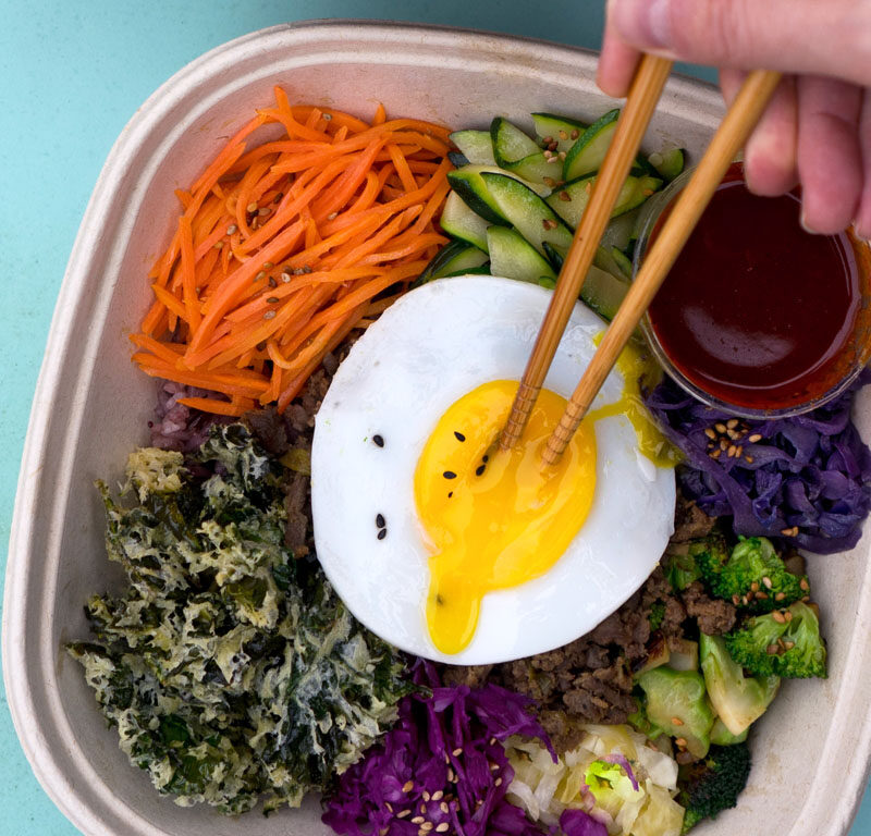 bibimpop bowl from one of the best Seattle Fremont restaurants