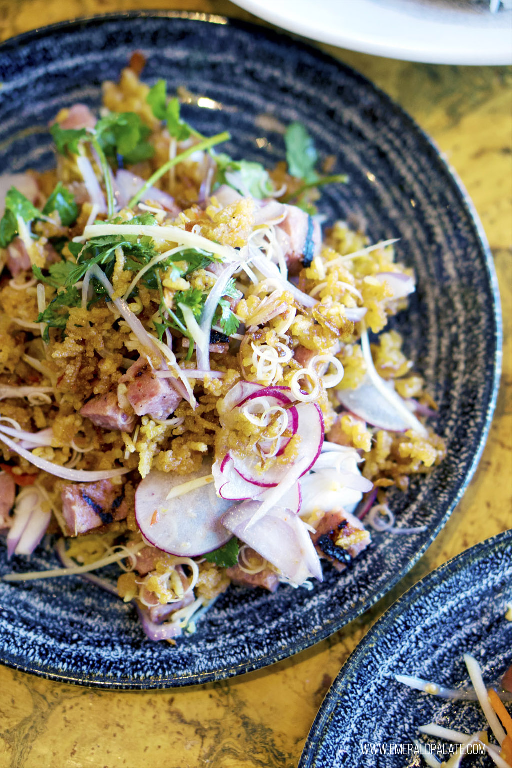 close up of Thai rice salad from a Vancouver BC restaurant