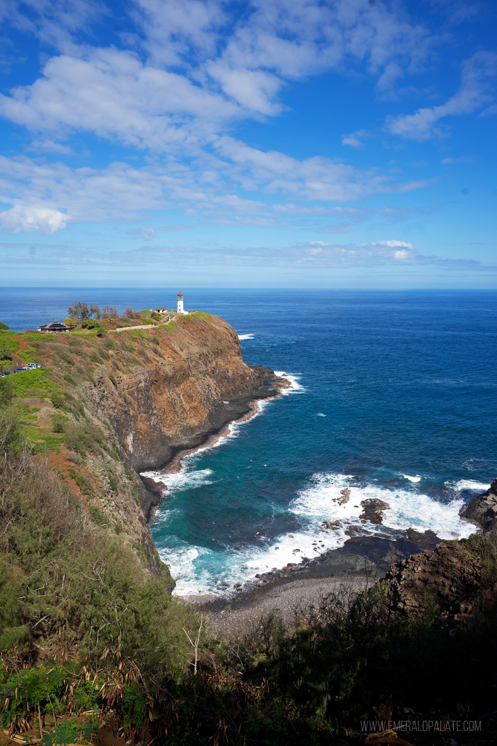 view of lighthouse on the North Shore of Kauai
