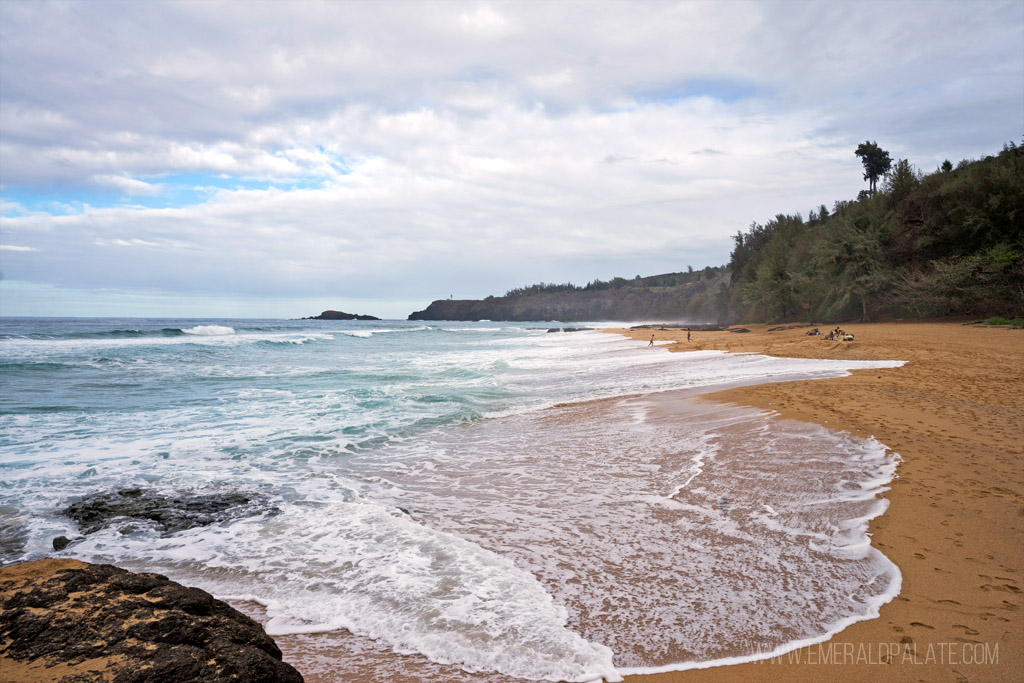 Secret Beach in the North Shore of Kauai, a must visiting on your itinerary for Kauai