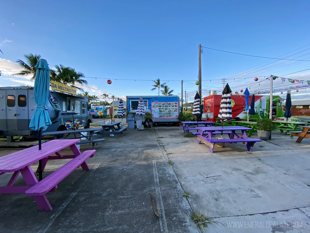 food cart pod in Kauai