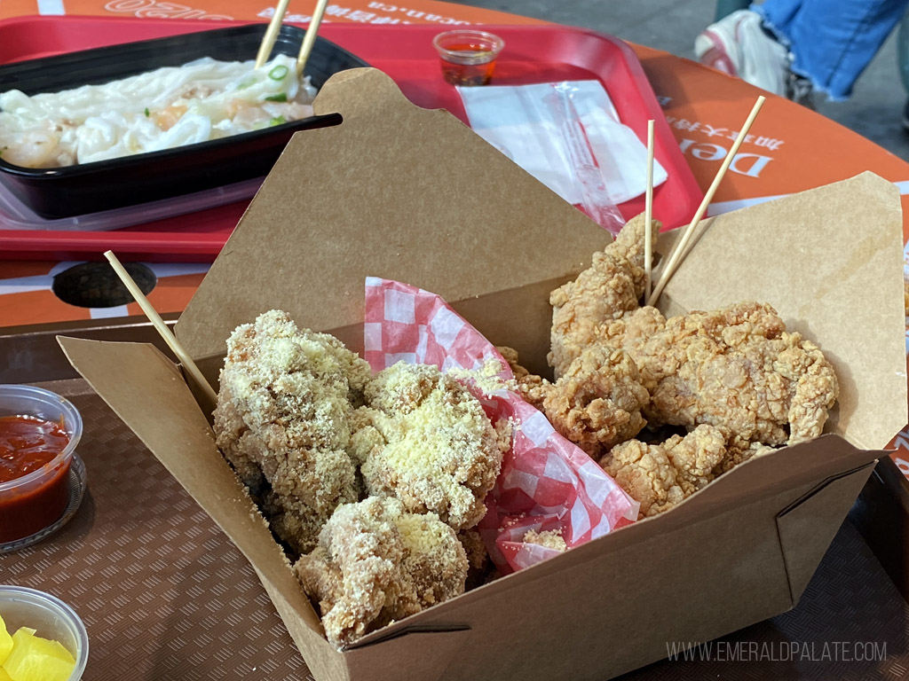 fried Korean chicken, a must during your travel guide for Vancouver BC