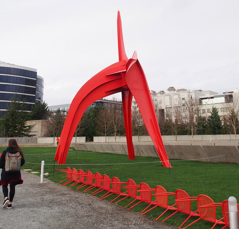 sculpture in one of the coolest neighborhoods in Seattle