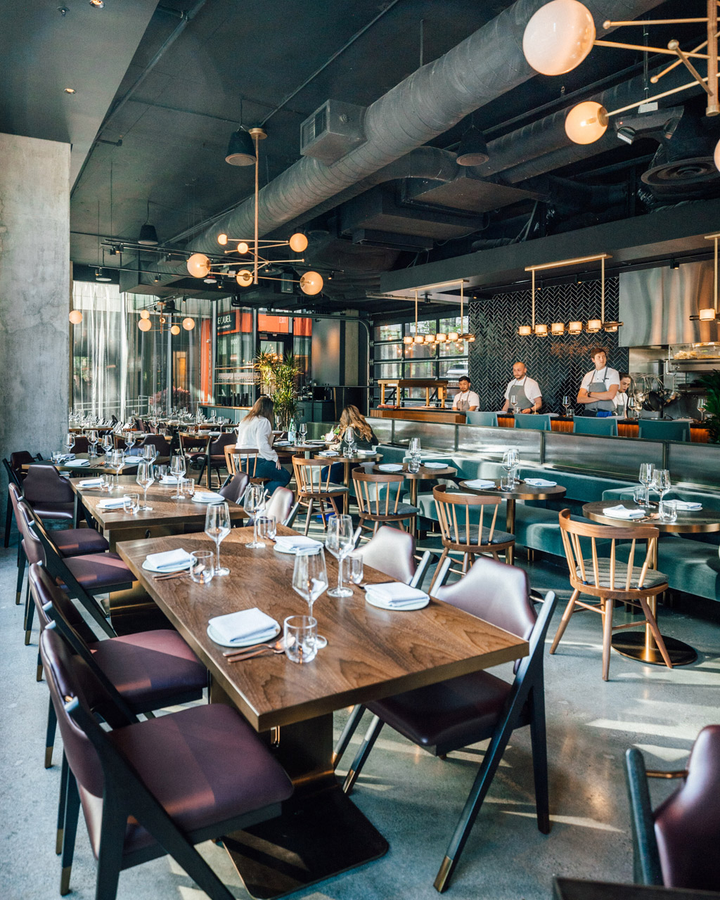 Interiors of Conversation restaurant in Seattle