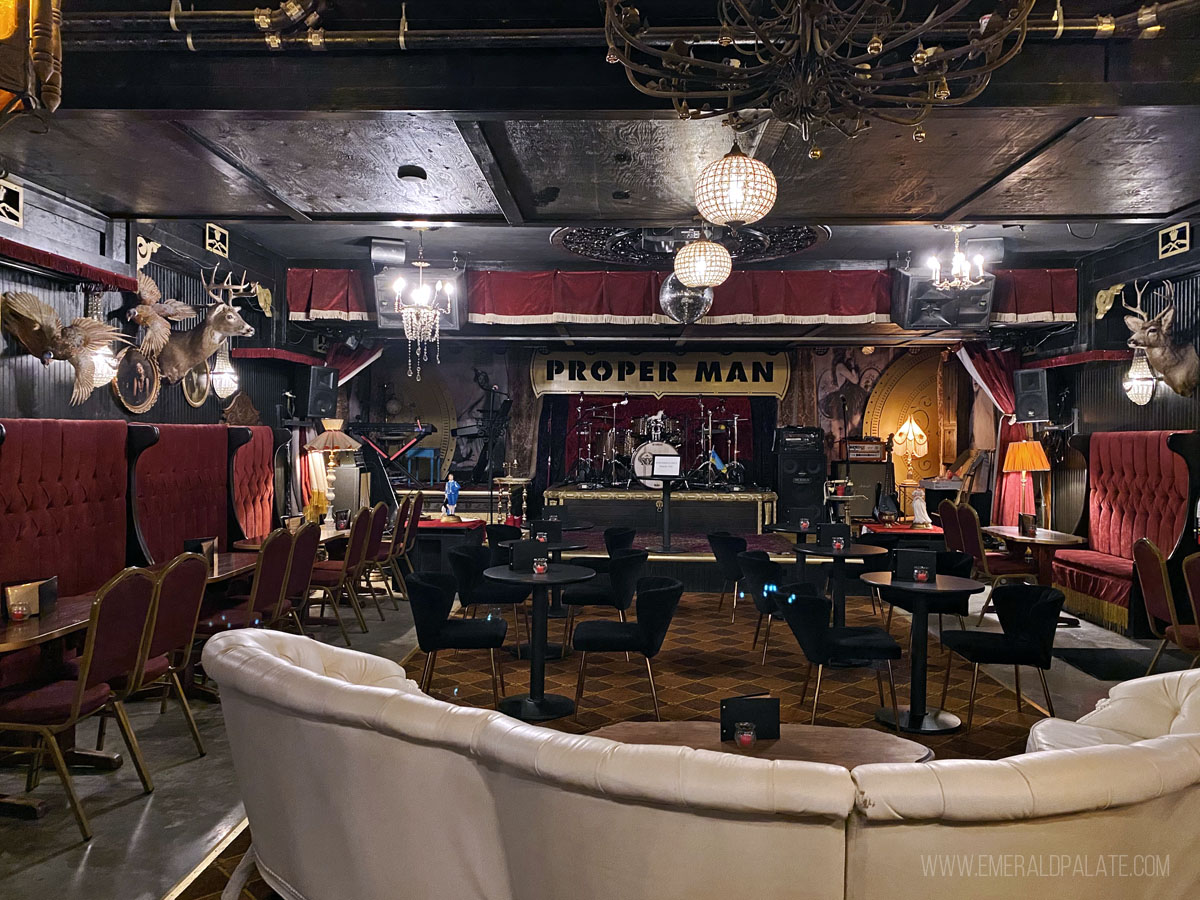inside a speakeasy bar you must visit during your itinerary for 3 days in Kelowna