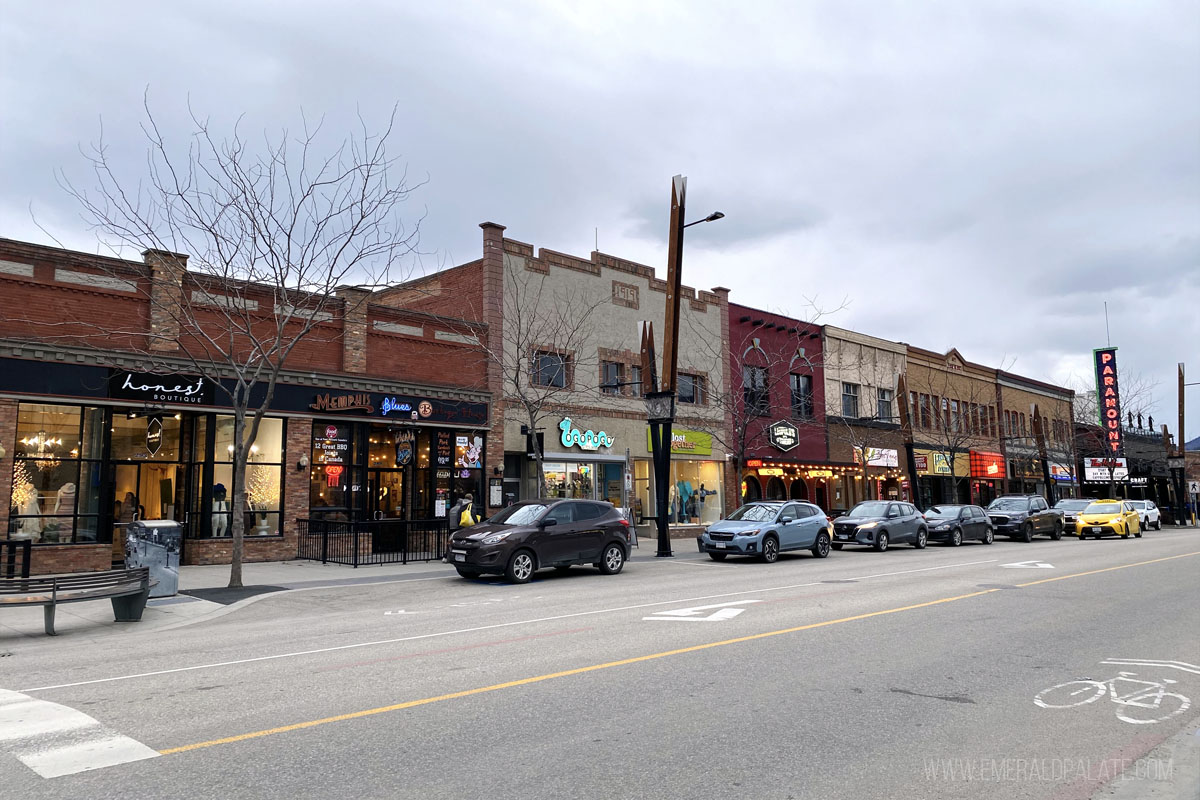 downtown Kelowna storefronts