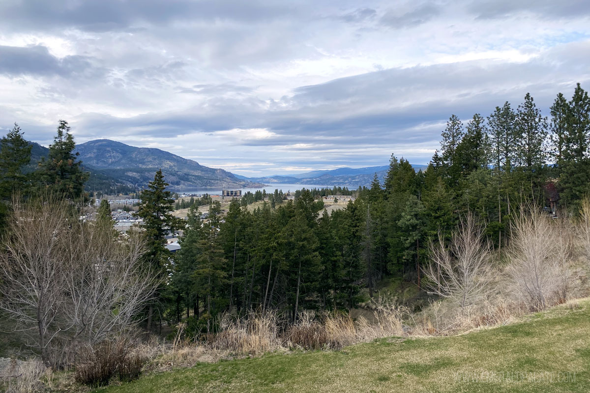 view from a winery in Kelowna