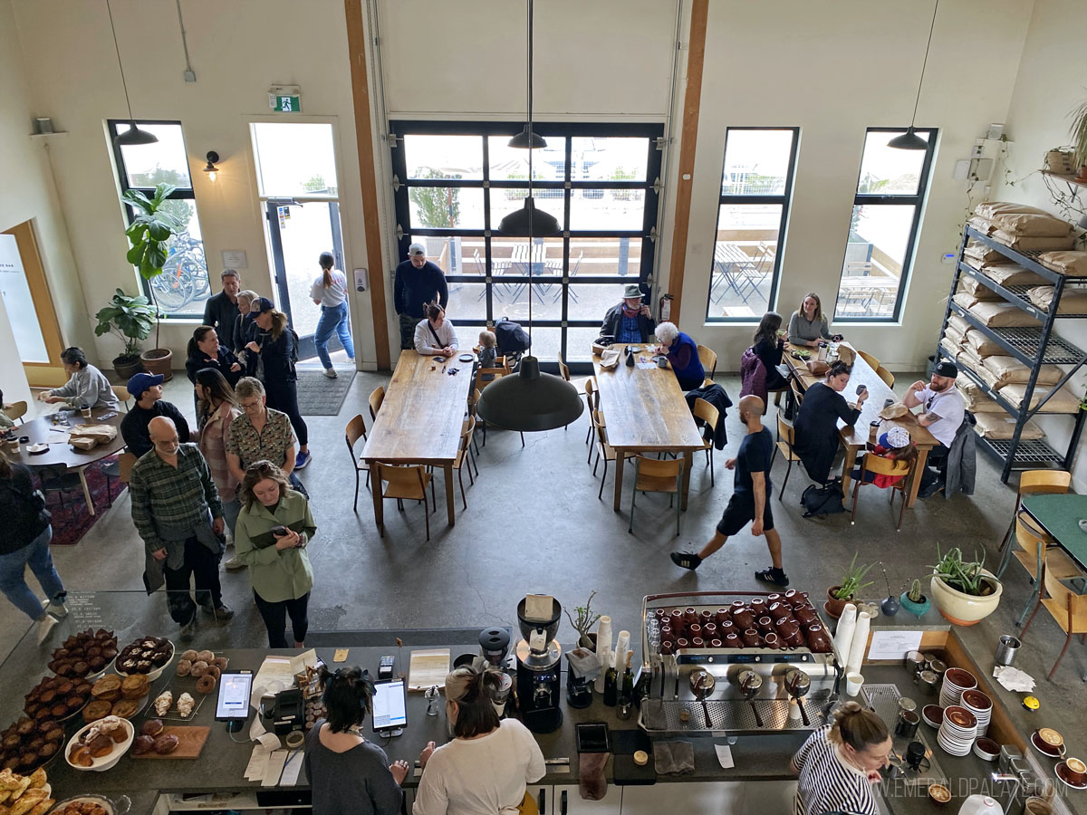 overhead shot of Sprout Bread, one of the best restaurants in Kelowna