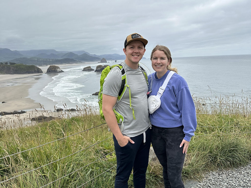 person travel planner clients on the Oregon Coast
